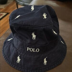 Polo by Ralph Lauren Dark Blue Embroidered Bucket Hat